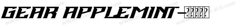 Gear Applemint字体转换